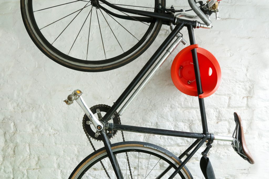 bicycle on wall